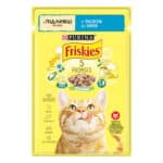 Влажный корм FRISKIES для взрослых кошек кусочки в подливке с лососем 85 г