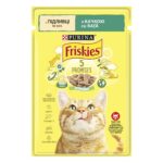 Вологий корм FRISKIES для дорослих котів шматочки у підливці з качкою 85 г