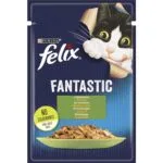 Вологий корм Felix Fantastic з кроликом для котів, 85 г