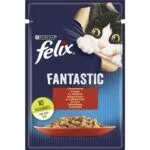 Вологий корм Felix Fantastic з яловичиною для котів, 85 г