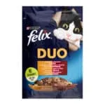 Вологий корм Felix Fantastic Duo з індичкою і печінкою для котів, 85 г