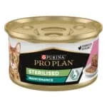 Вологий корм для стерилізованих котів Pro Plan Sterilised з тунцем і лососем, 85 г
