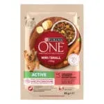 Вологий корм Purina ONE Mini/Small Active з яловичиною для дорослих собак, 85 г