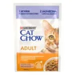 Вологий корм Cat Chow Adult з ягням для дорослих котів, 85 г