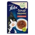 Вологий корм для дорослих котів Felix Суп з яловичиною, 48 г