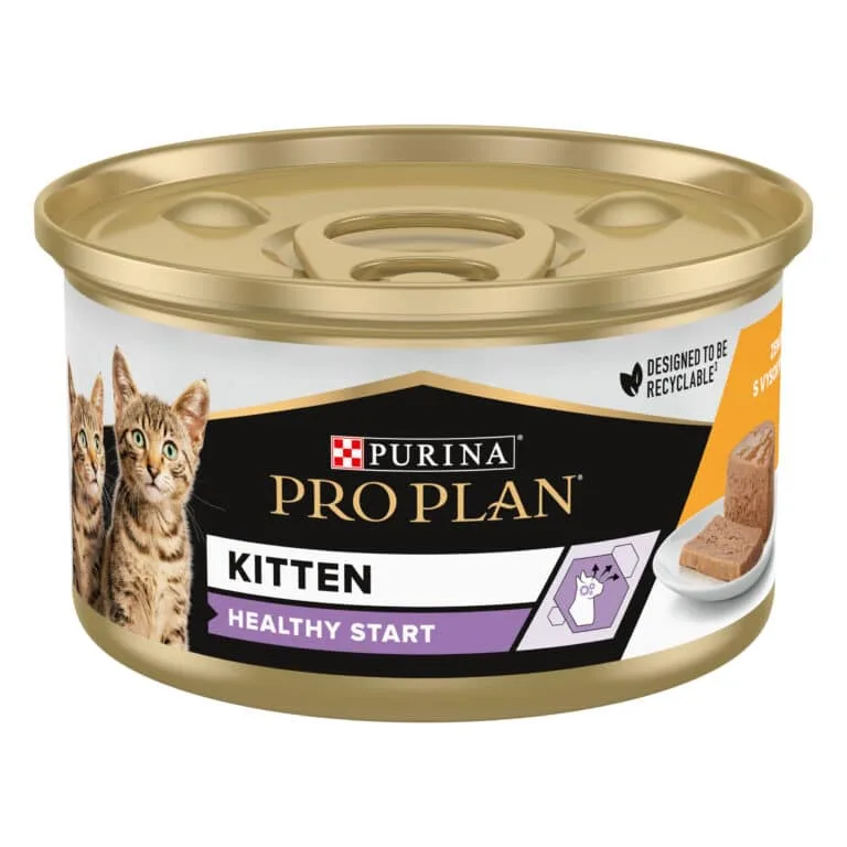 Вологий корм Pro Plan Kitten Healthy Start мус з куркою для кошенят, 85 г
