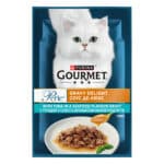 Влажный корм GOURMET Perle "Соус Де-Люкс" для взрослых кошек мини филе в соусе с тунцом 85 г