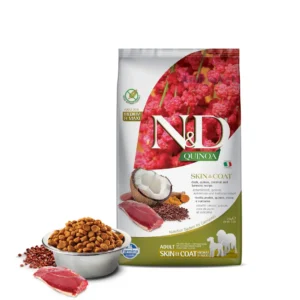 Беззерновий корм для дорослих собак середніх та великих порід Farmina N&D Quinoa Skin & Coat - дієтичне харчування при