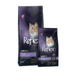 Корм для взрослых кошек Reflex Plus для ухода за кожей с лососем