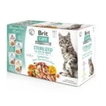 Набір паучів Brit Care Cat Sterilized для стерилізованих котів, 12 шт x 85 г