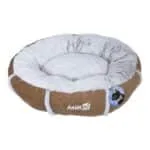 Лежак AnimAll Mary Velvet M коричневий для собак та котів