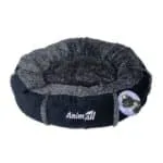 Лежак Animall Mary Velvet для собак та котів, розмір S, 56×56×15 см, чорний