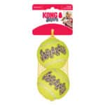 Іграшка для собак для собак середніх і великих порід KONG AirDog SqueakAir Ball повітряний тенісний м’яч, L - 2 шт