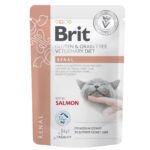 Вологий корм для котів Brit VetDiet Renal з лососем, 85 г