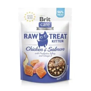 Ласощі Brit Raw Treat Kitten Freeze-dried з куркою і лососем для кошенят, 40 г