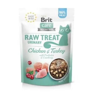 Ласощі Brit Raw Treat Urinary Freeze-dried з куркою та індичкою для котів, 40 г