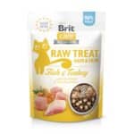 Лакомства для кошек Brit Raw Treat Hair & Skin Freeze-dried с рыбой и индейкой, 40 г