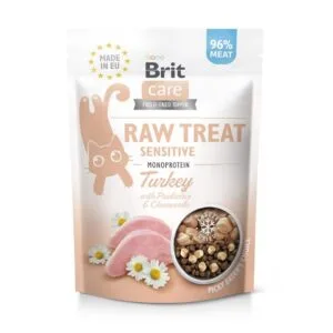 Ласощі Brit Raw Treat Sensitive Freeze-dried з індичкою для котів, 40 г