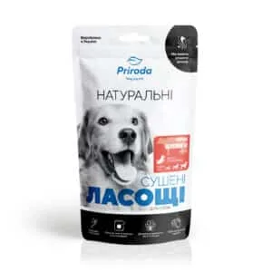 Ласощі Priroda натуральні сушені нирки яловичі для собак