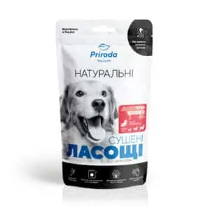 Ласощі Priroda натуральні сушені легені яловичі для собак