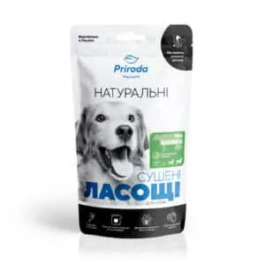 Ласощі Priroda натуральні сушені вуха яловичі для собак