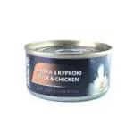Вологий корм AnimAll паштет з качкою і куркою для котів, 80 г