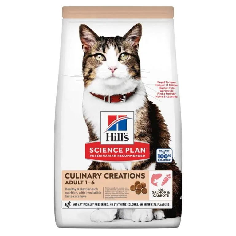 Сухий корм для дорослих котів Hill's Science Plan Culinary Creations з лососем та морквою