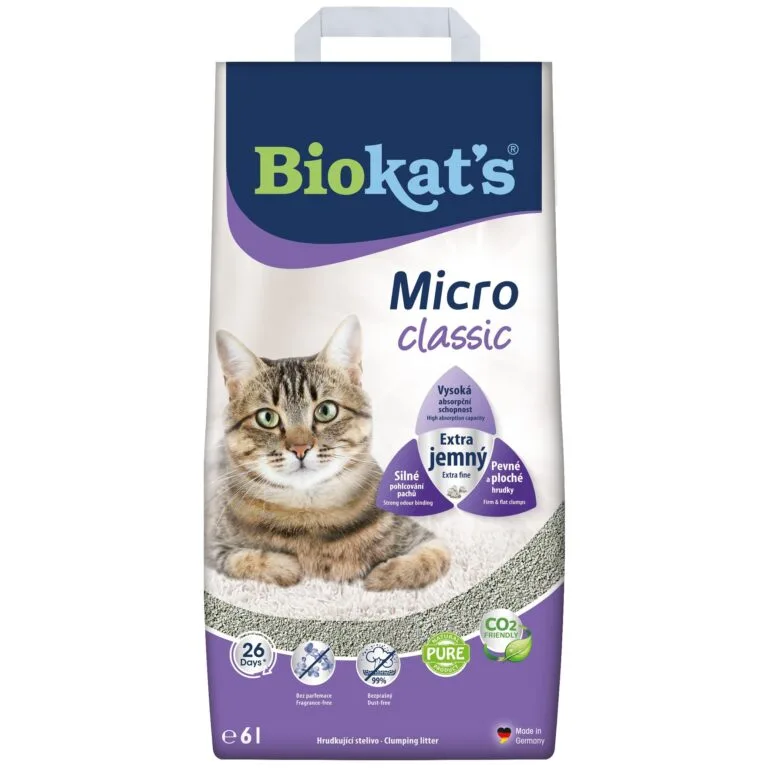 Наповнювач бентонітовий Biokat's Micro Classic для котів, 6 л