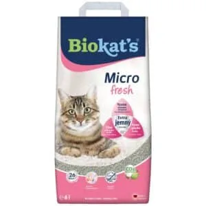 Наповнювач бентонітовий Biokat's Micro Fresh для котів, 6 л
