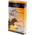 Кремові ласощі для котів Edel Cat з сиром та таурином, 6 шт