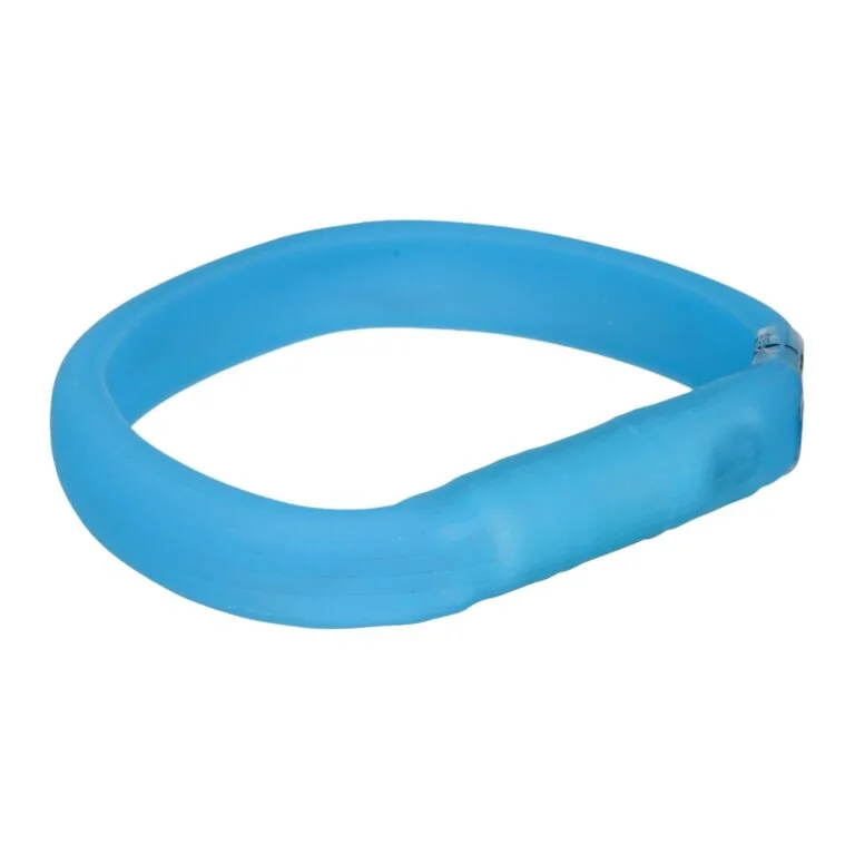 Нашийник Trixie Flash USB блакитний для собак M-L, 50 см