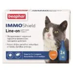 Протипаразитарні краплі IMMO Shield для котів, 3 піпетки