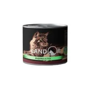 Вологий корм Landor з індичкою та качкою для кошенят, 200 г