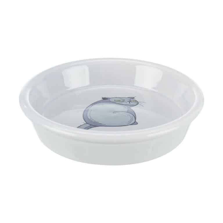 Миска Trixie керамічна з принтом для котів, 0.25 л