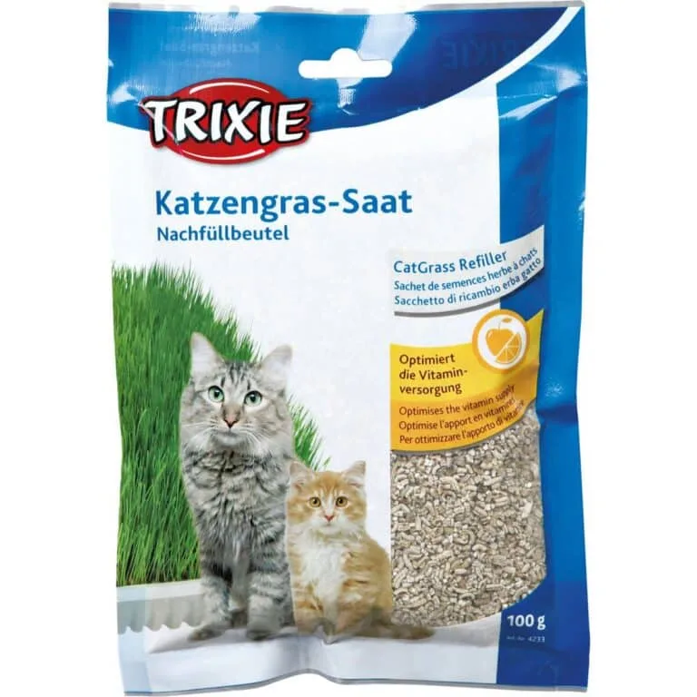 Трава Trixie Soft Grass для котів органічна, 100 г (пакет)