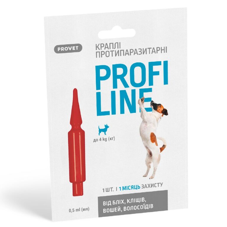Краплі ProVet Profiline від бліх та кліщів для собак, 1 піпетка