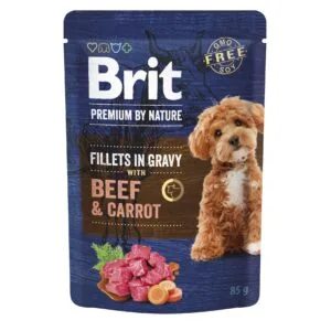 Вологий корм Brit Premium Fillets in Gravy для цуценят з індичкою і морквою, 85 г