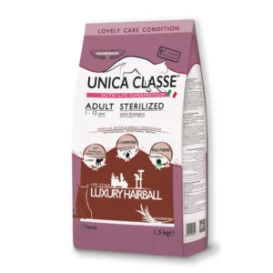 Сухий корм Unica Classe Adult Sterilized Hairball з ягням для стерил. котів