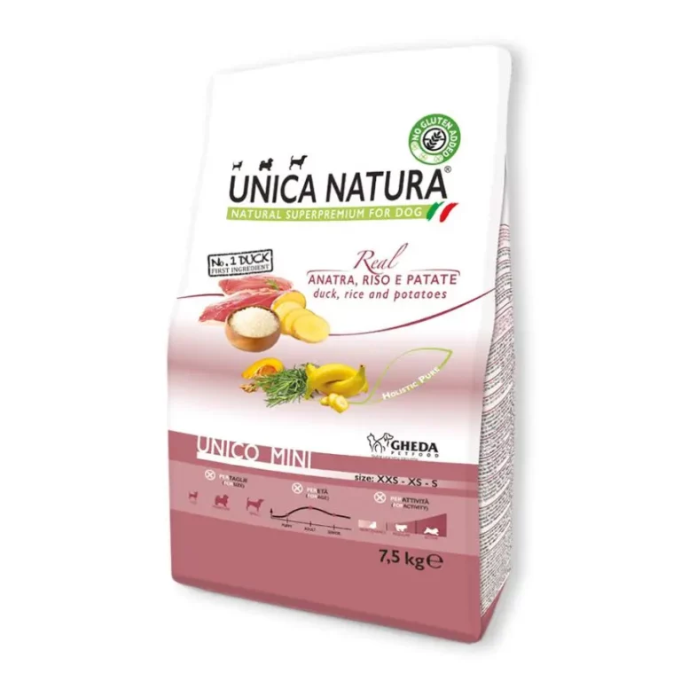 Сухий корм Unica Natura Unico Mini для собак малих порід з качкою