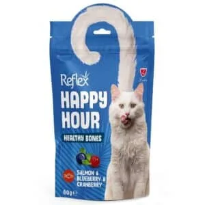 Ласощі Reflex Happy Hour з лососем, чорницею та журавлиною для котів, 60 г
