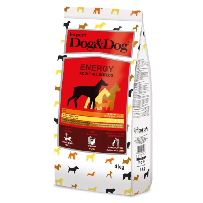 Корм для дорослих, енергійних собак усіх порід Gheda Dog&Dog  Expert Energy з куркою