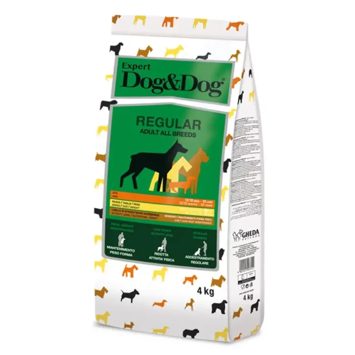 Корм для дорослих собак усіх порід Gheda Dog&Dog Expert Regular з куркою
