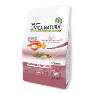 Сухий корм Unica Natura Outdoor для котів з качкою, 1.5 кг