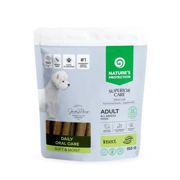 Ласощі Nature's Protection беззернові з комахами для собак, 150 г