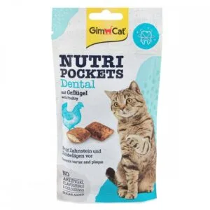 Ласощі GimCat Nutri Pockets Dental для котів, 60 г