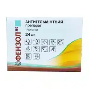 Фензол-250 від глистів для тварин, 24 таб