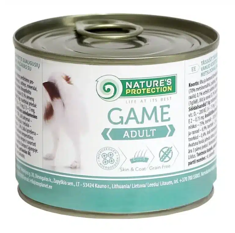 Вологий корм Nature's Protection Adult Game з дичиною для собак