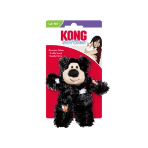 Іграшка для котів KONG Cat Softies Patchwork Bear ведмедик в асортименті