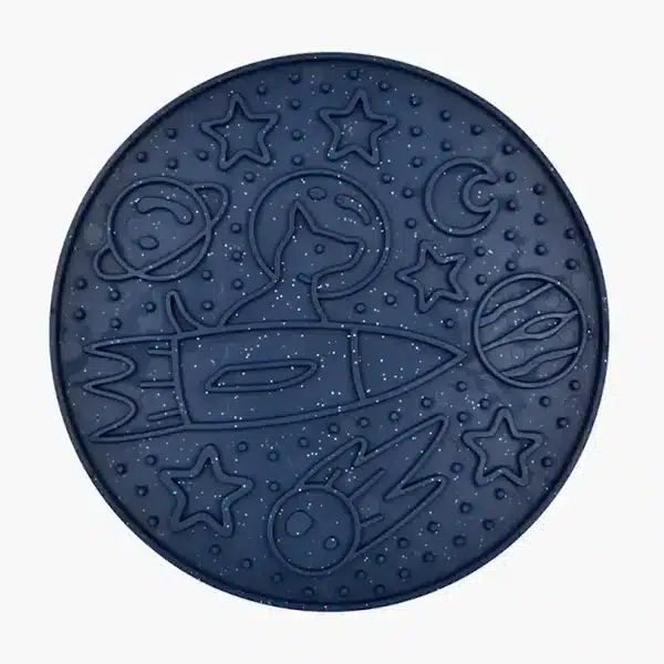 Килимок для злизування ласощів та їжі FIBOO Space fip, синій