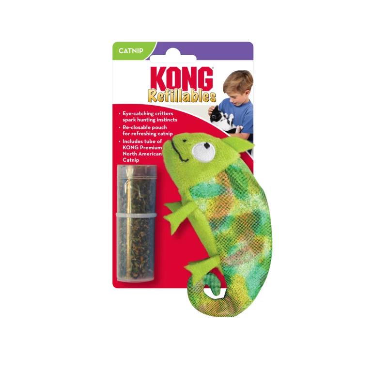 Іграшка для котів KONG Refillables Chameleon Хамелеон з котячою м'ятою
